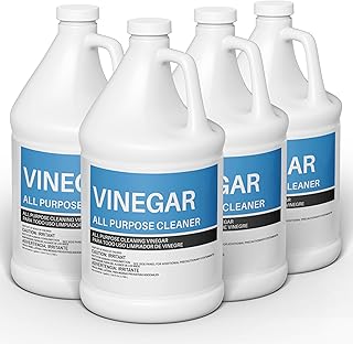 (4 Gallons) - Distilled White Cleaning Vinegar 6% Acidity - Multi-Purpose Household Surface Cleaner,