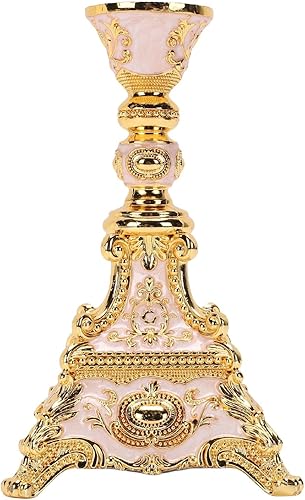 Miniatura 5 de Zerodis Table Centerpiece Elegant Candle Stick Holder Zinc Alloy Rustic Table Centerpiece for for Wedding Christmas Tabletop Display Household Goods