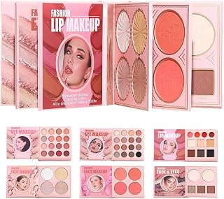 Makeup-palett långvarigt och bländbart highlighter-pulver | Ögonskuggspalett som sminkbok för kvinnor och flickor alla hjärtans dag bröllop resa semester fest camping