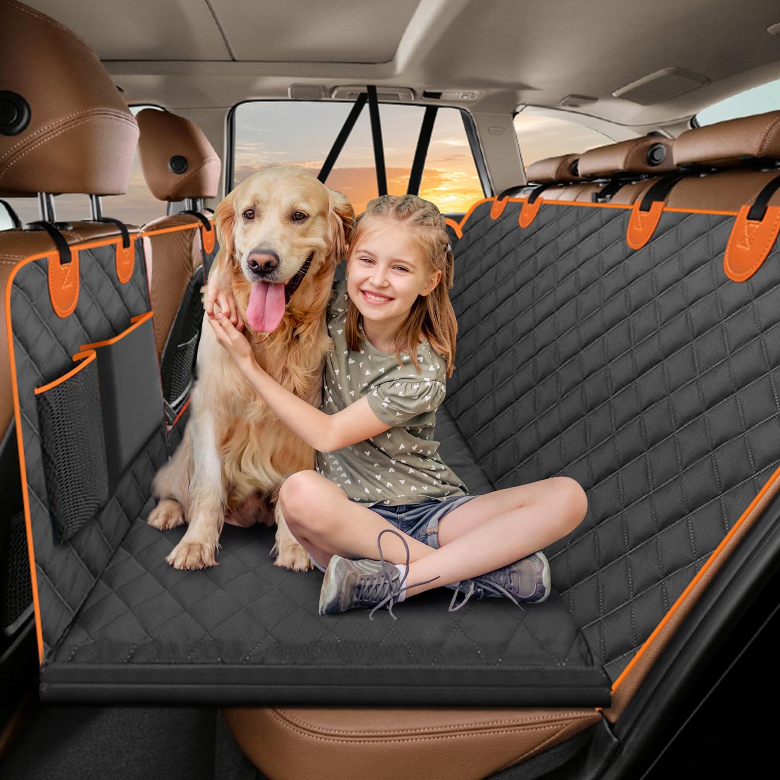 Amazon.com : RUFFTREK Back Seat Extender for Dogs - Waterproof Car Seat ...