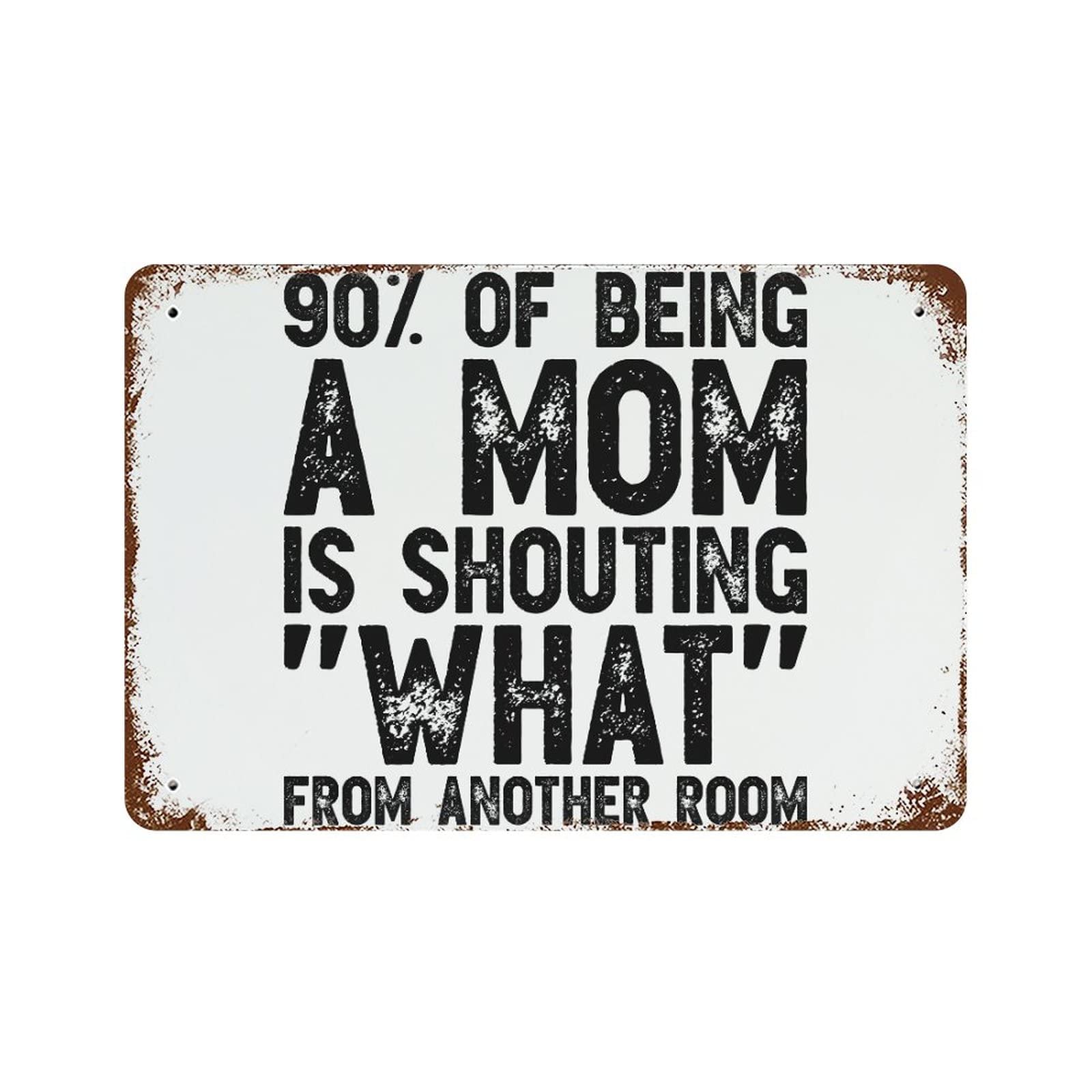 Panneau rétro inspirant 90% of Being A Mom pour briser la monotonie de votre pelouse