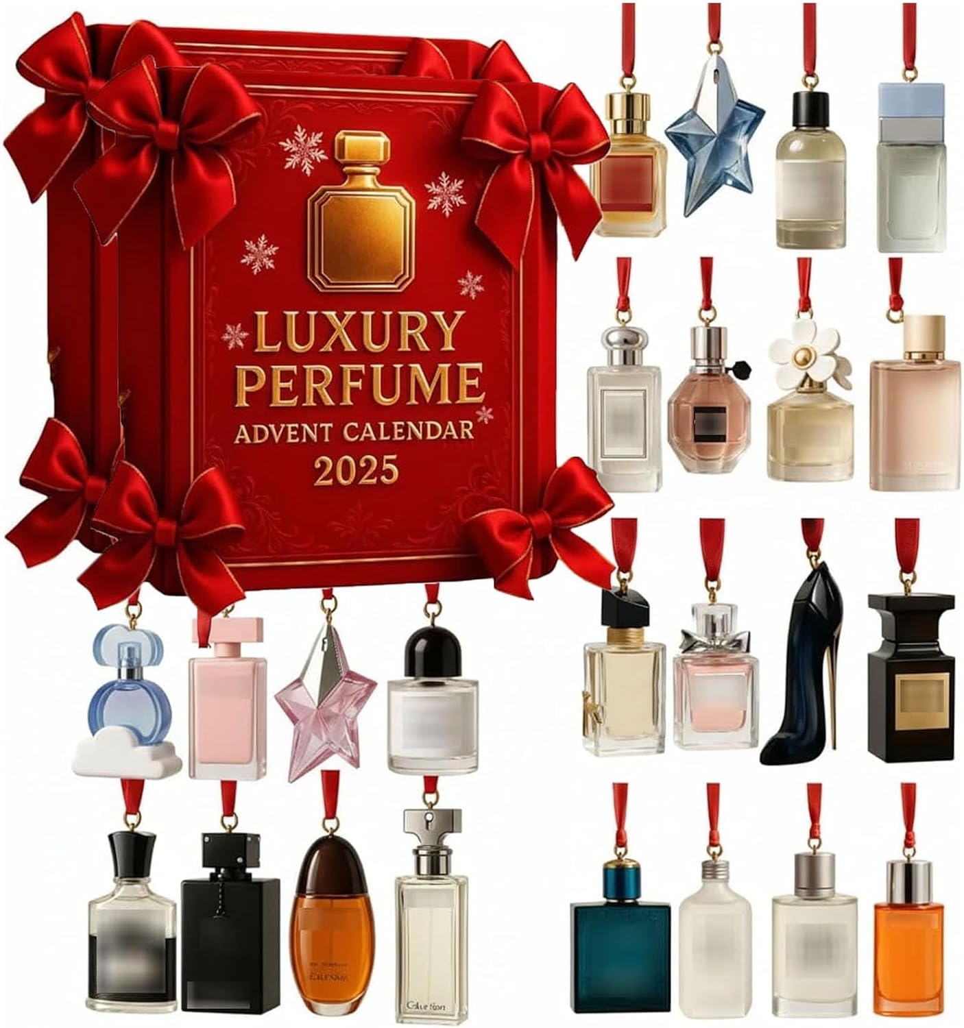 Calendrier de l'Avent 2025 avec parfu de luxe - Coffret cadeau de 24