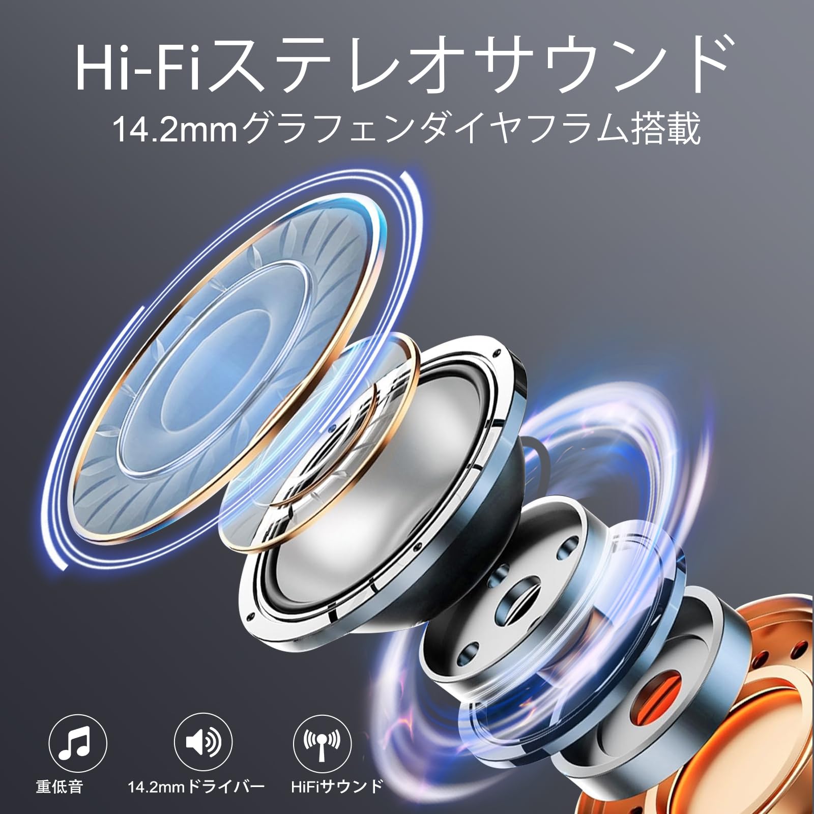 Amazon.co.jp: イヤホン bluetooth 耳掛け ワイヤレスイヤホン 最大75
