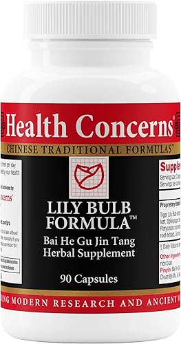 Health Concerns Lily Bulb Formula - Suplemento de apoyo respiratorio y apoyo pulmonar - 90 cápsulas