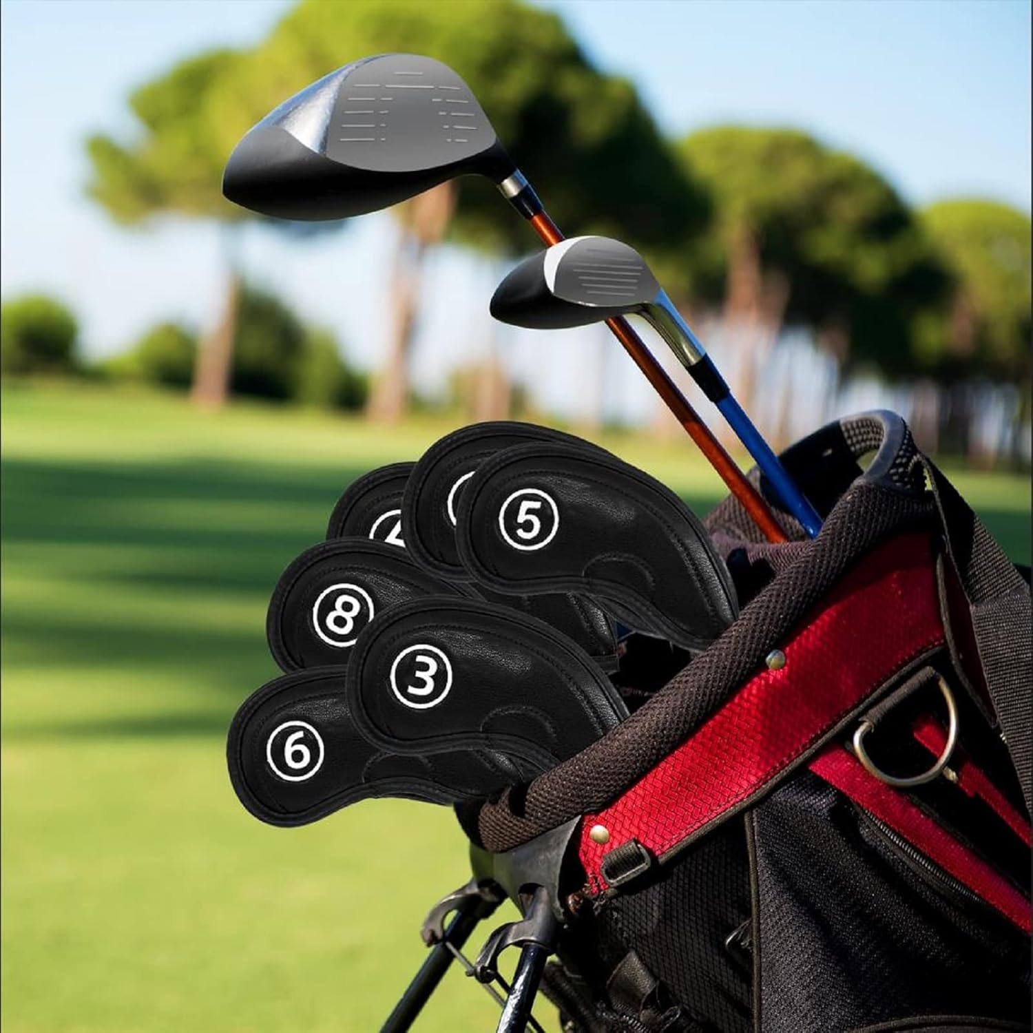 10pcs Golf Club Iron Club Head Covers,Golf Head Covers for Irons,Men and Woman Golfing Accessories,for All Brands of Hoods : Sports & Outdoors