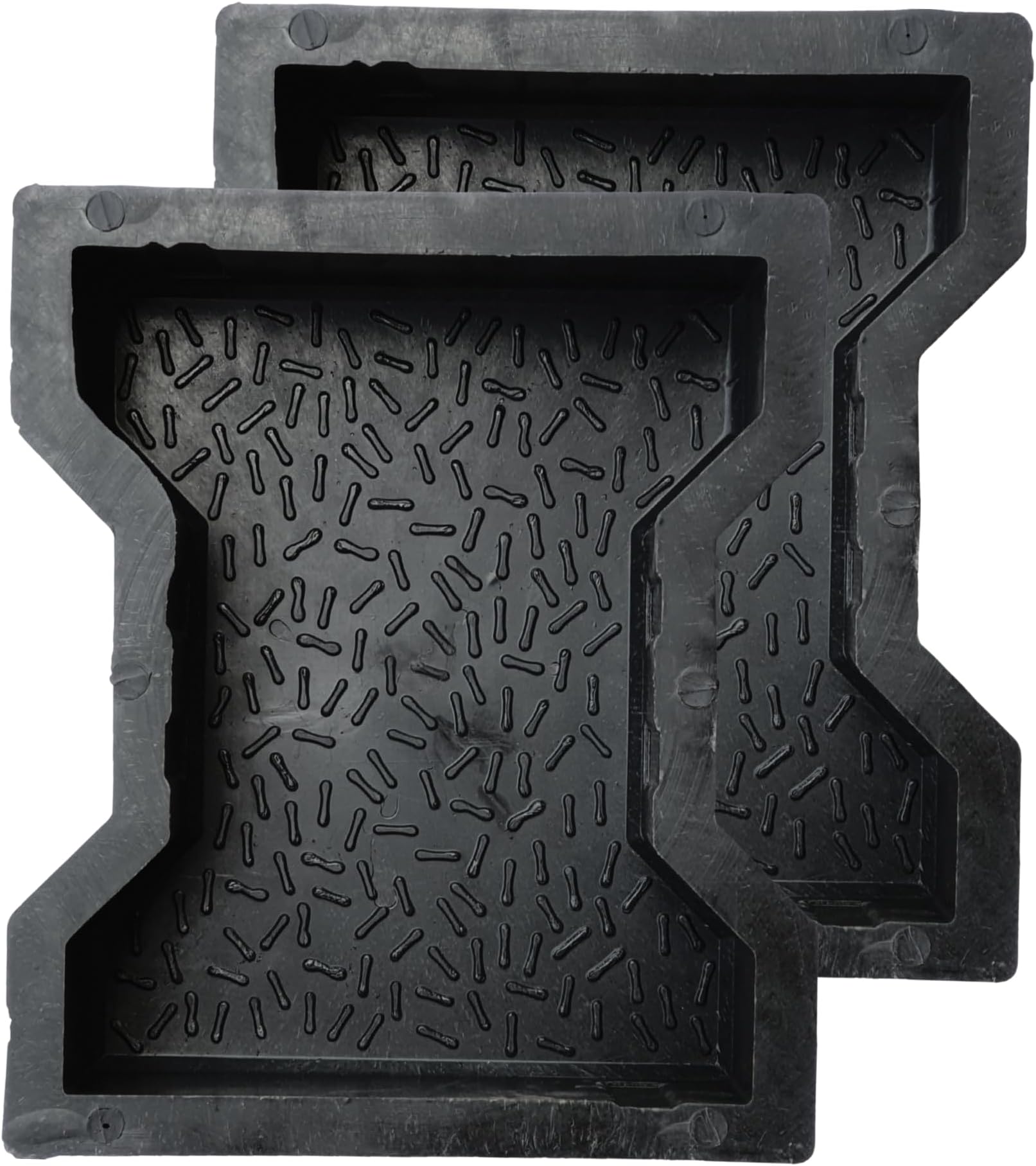 Reyal Paver Block Mould I-Shape Pack of 2 Interlocking Block Mould For Flooring Garden Outdoor Home Cement Paver Block