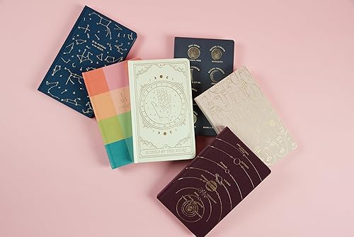 Miniatura 7 de DesignWorks Ink Cuaderno encuadernado Diario de escritura azul de 5.125 x 8.25 pulgadas con cubierta de lámina dorada, 256 páginas rayadas