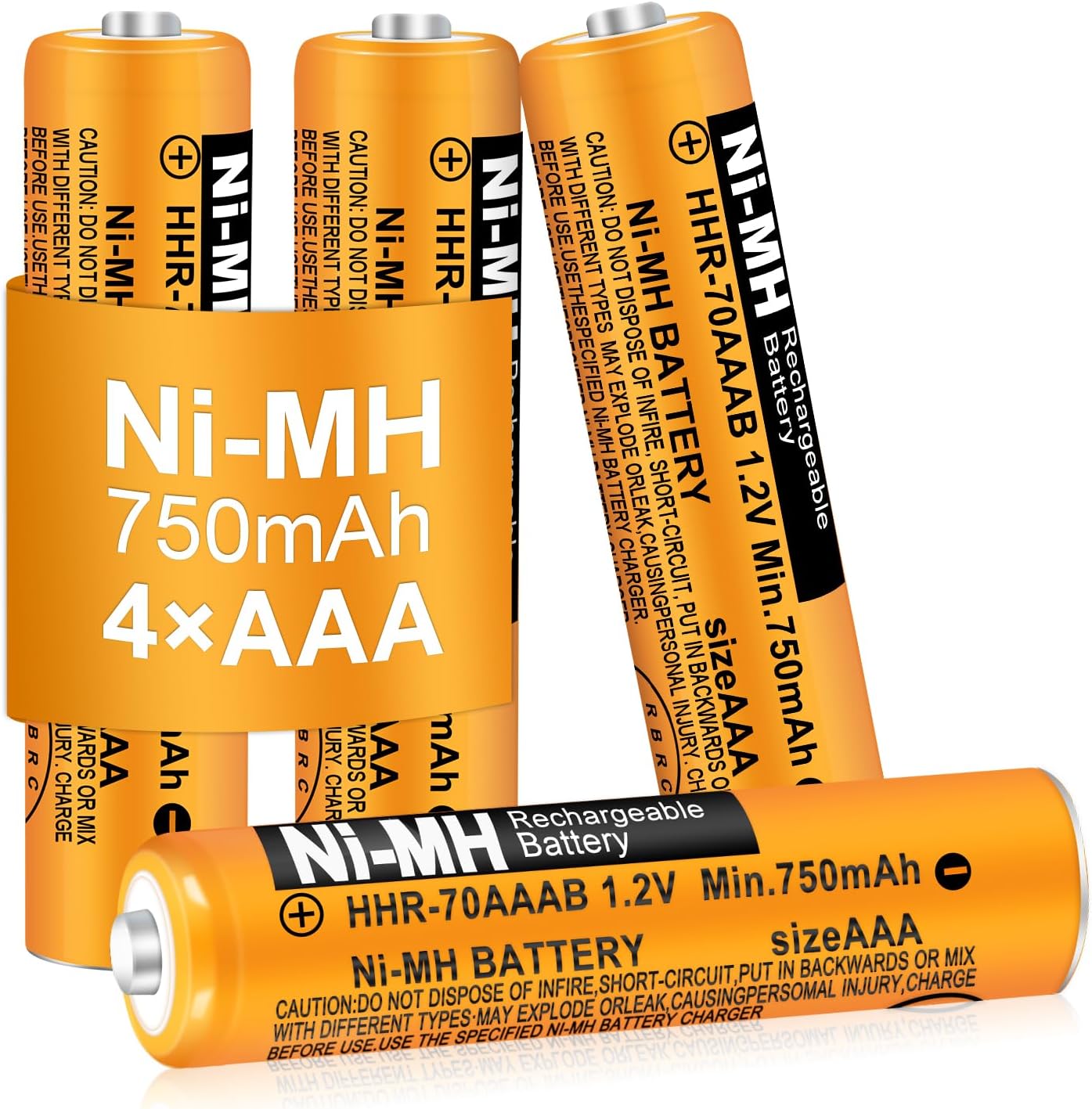 NI-MH AAA Rechargeable Batteries for Panasonic Cordless Phones,400mAh 1.2V AAA Rechargeable Battery for Remote Controls, Electronics