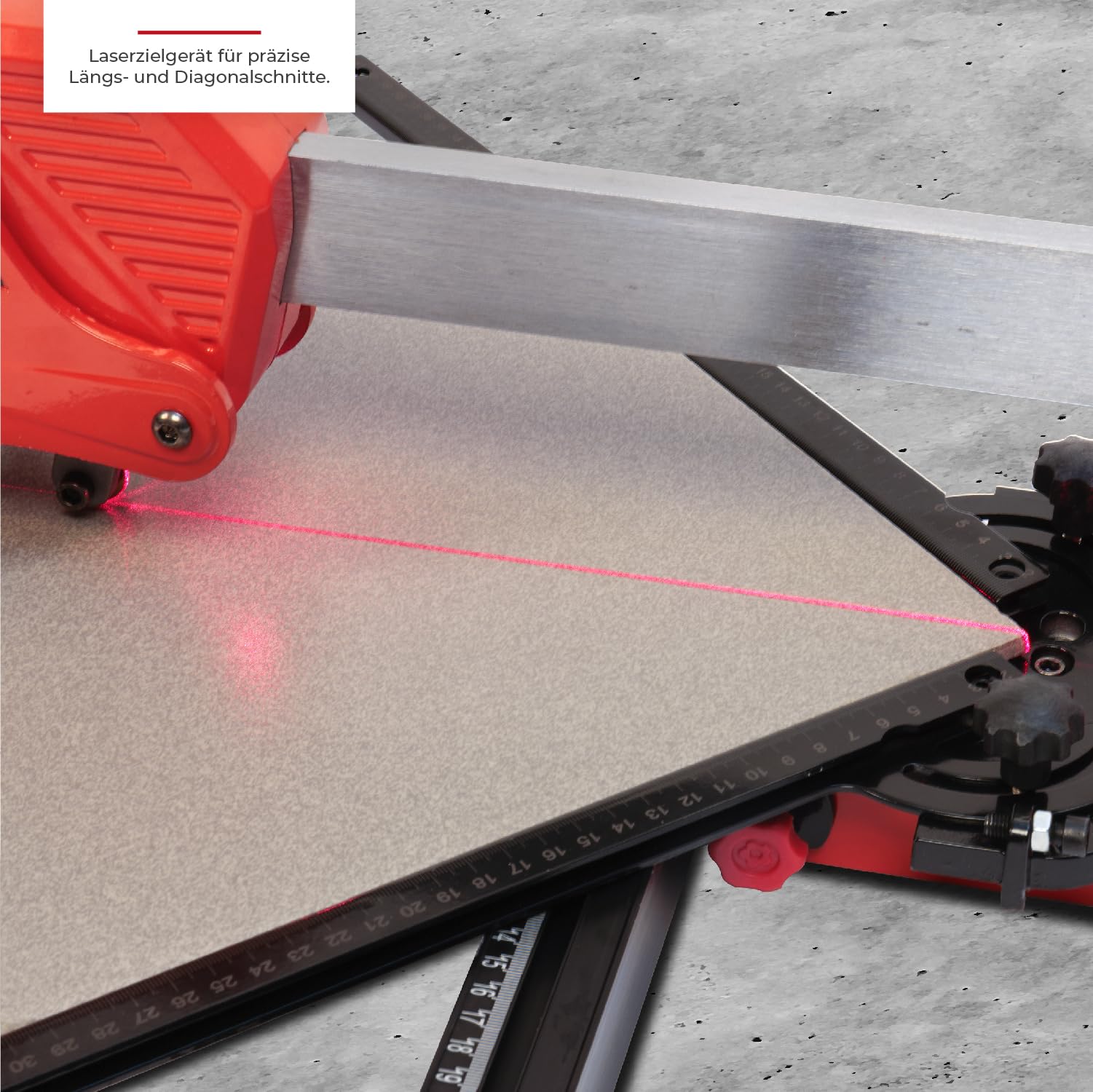 STREND PRO Fliesenschneider 1200mm mit LASER | Fliesen werkzeug PROFI mit TITANIUM schneidrad | 2x Verlängerungsarme, IDEAL für GROSSFORMATFLIESEN | Porzellan, Keramik, Marmor, Glasur, Fliesen