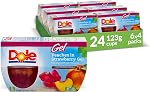 Dole Fruit Bowls Mandarin Oranges in Orange Gel, Healthy School Snacks, 123g, 24 Cups