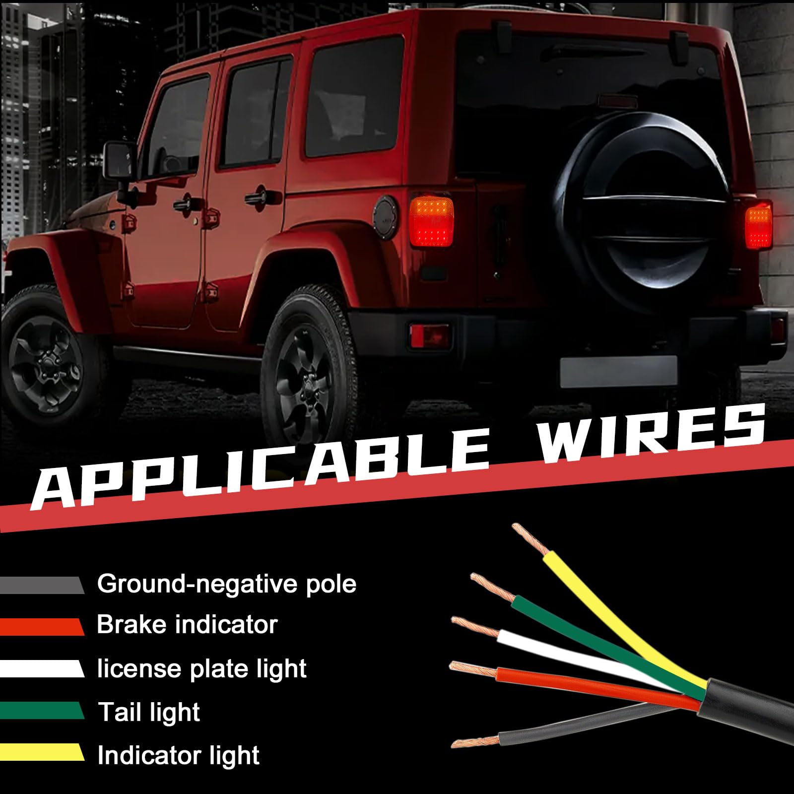 EXLECO 2 X Fanali Posteriori Rimorchio LED Luci Posteriori a LED per Rimorchio 12V Fari Posteriori Auto Impermeabile Universale Fanalino Posteriore a 26 LED con ECE E-Mark Luci Posteriori per Camion