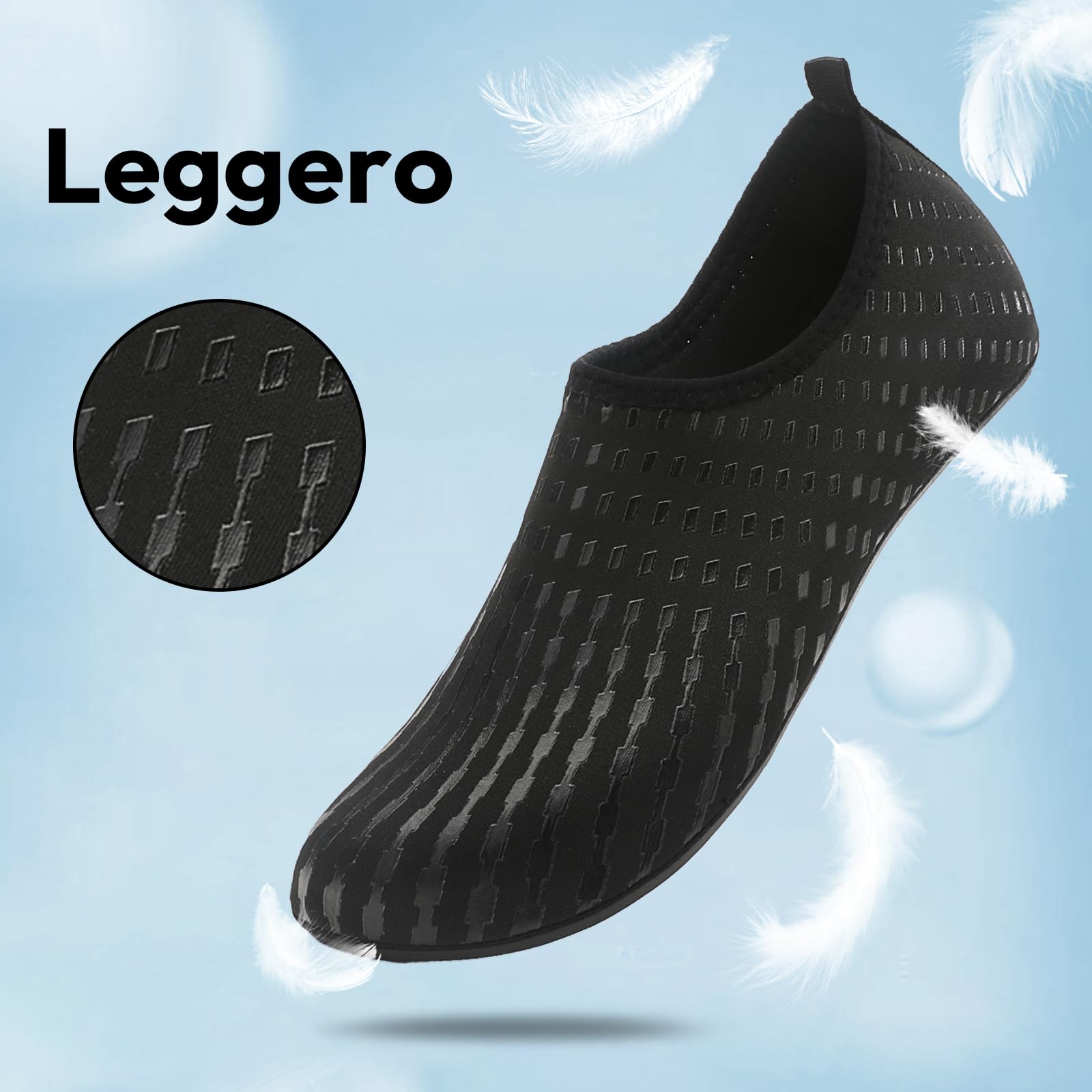 Donna Uomo Scarpe da Scoglio Scarpe da Immersione Antiscivolo Water Shoes Scarpe da Acqua per Spiaggia Surf Bagno Snorkel Yoga Sport Acquatici Gr.34-47 EU