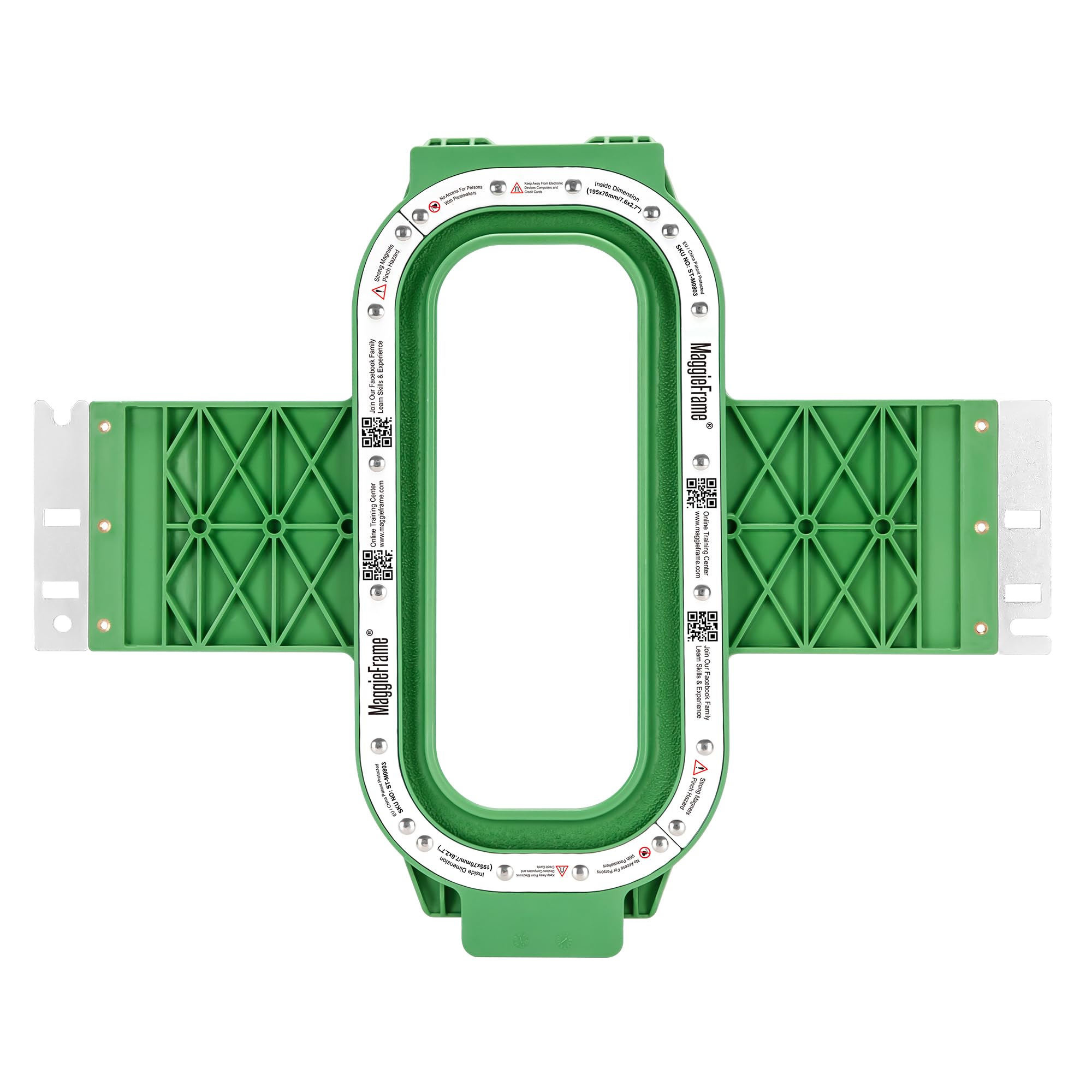 Brewland Bastidor de bordado magnético 195x70mm para Baby Lock Venture | Compatible con Baby Lock ENT10, Enterprise, BNT10, Valiant, Alliance, Capella, Array 6, Endurance 6, Intrepid; 7.6x2.7inch