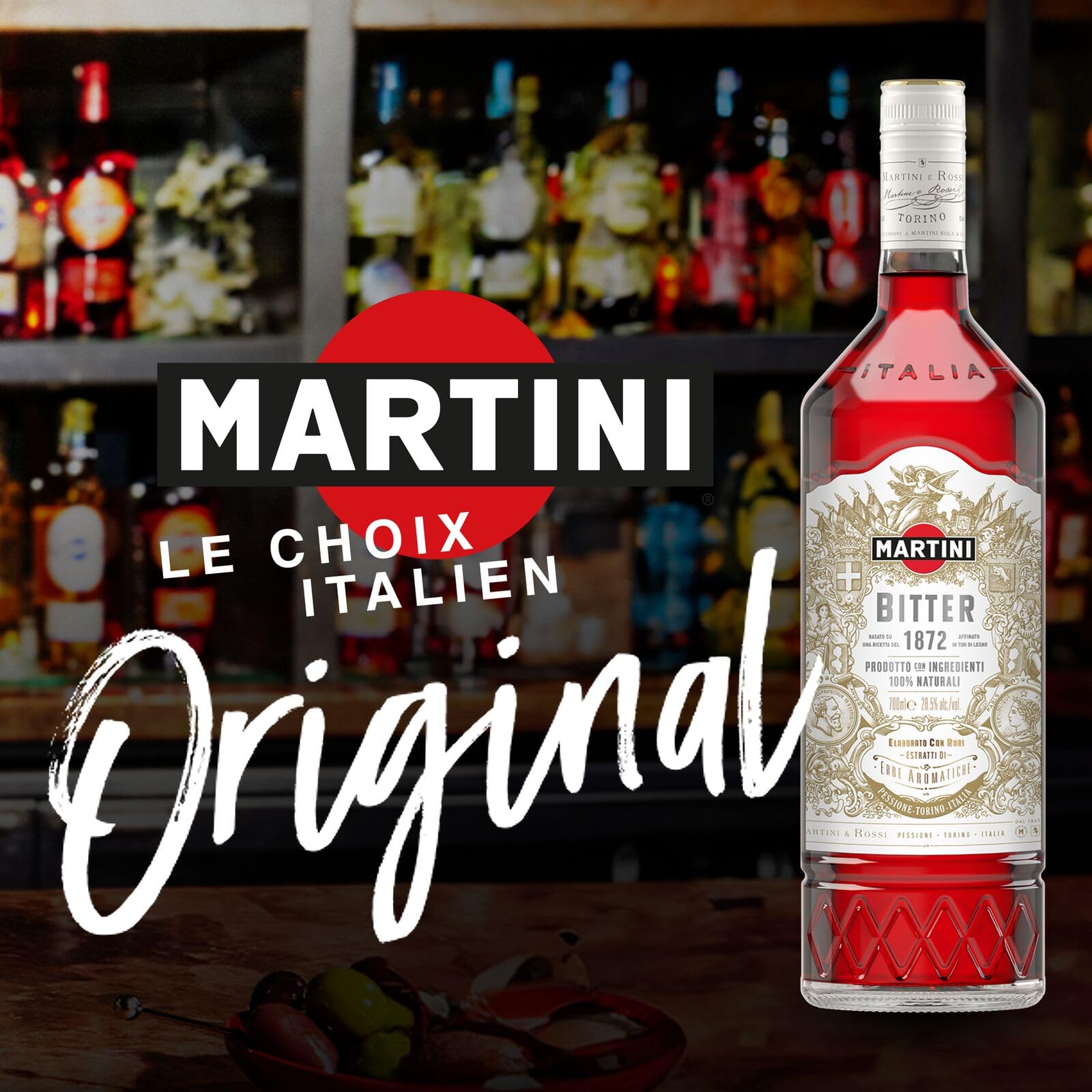 MARTINI Riserva Apéritif Spécial Bitter, 28,5% vol., 70cl / 700ml, Liqueur infusée avec trois plantes rares