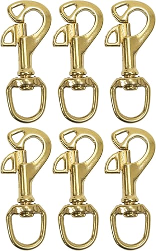 Miniatura 10 de Scuba Choice Diving Butterfly Swivel 3.25" Brass Bolt Snap, Heavy Duty Marine Scuba Accessory Gear Hook Durable Solid Brass Dive Gear Clip