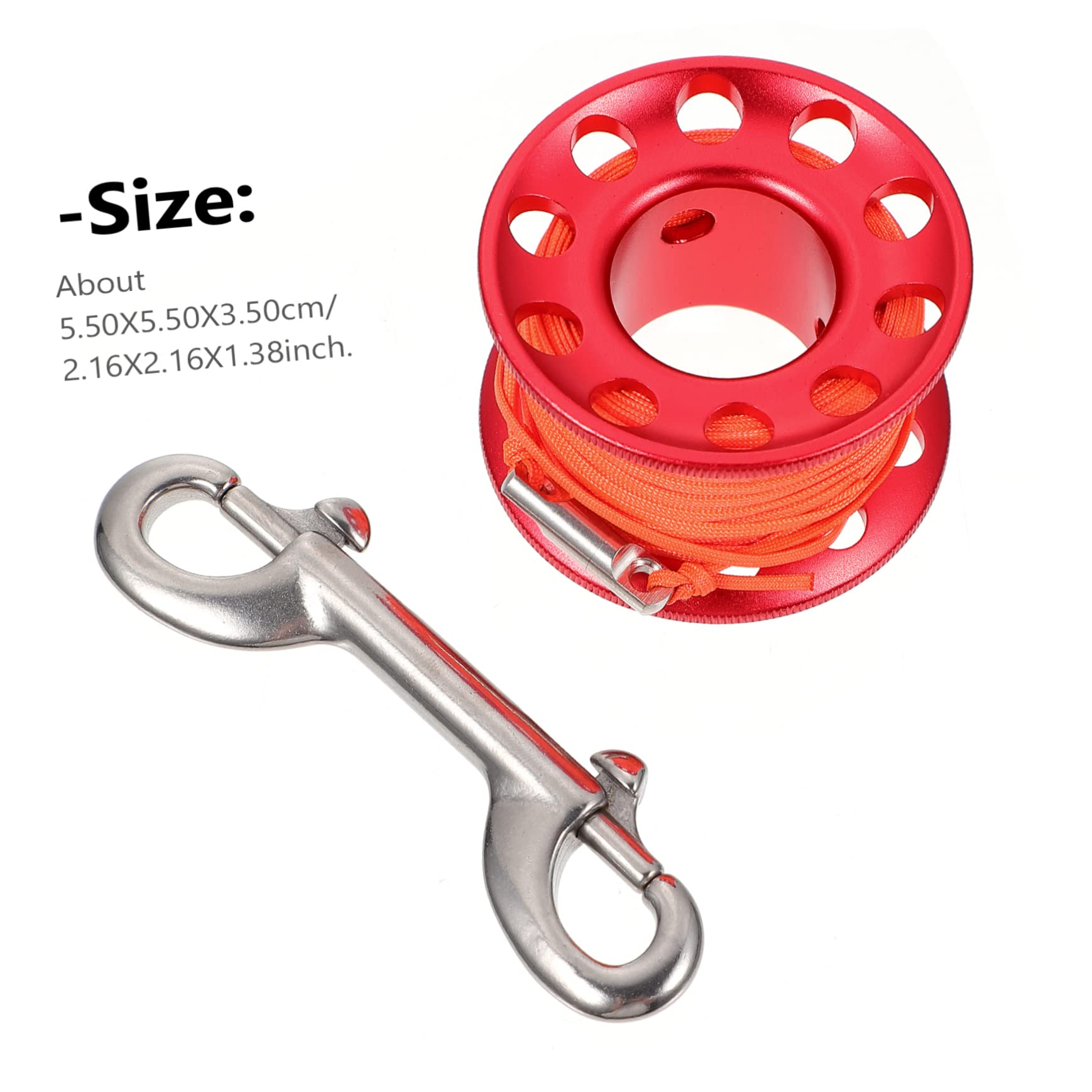 Garneck Aluminum Alloy Wire Wheel Anti-Winding Device Multi-Purpose Scuba Diving Spool Diving Safety Gear for Divers