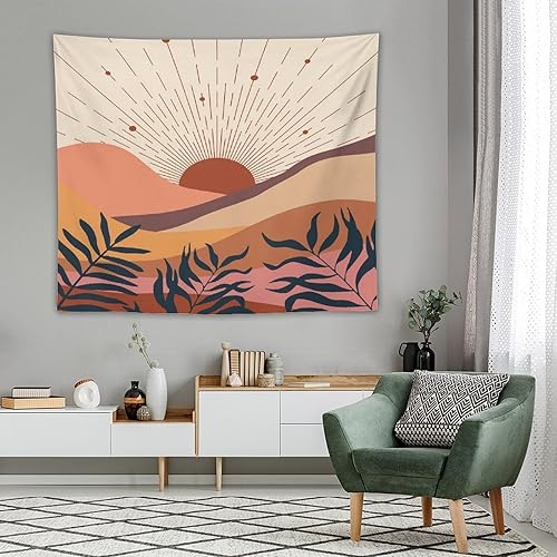 Miniatura 122 de Tapiz floral retro de los años 60 y 70, diseño hippie de primavera Groovy Flower Power Flower Boho para colgar en la pared, arte neutro para Hippie