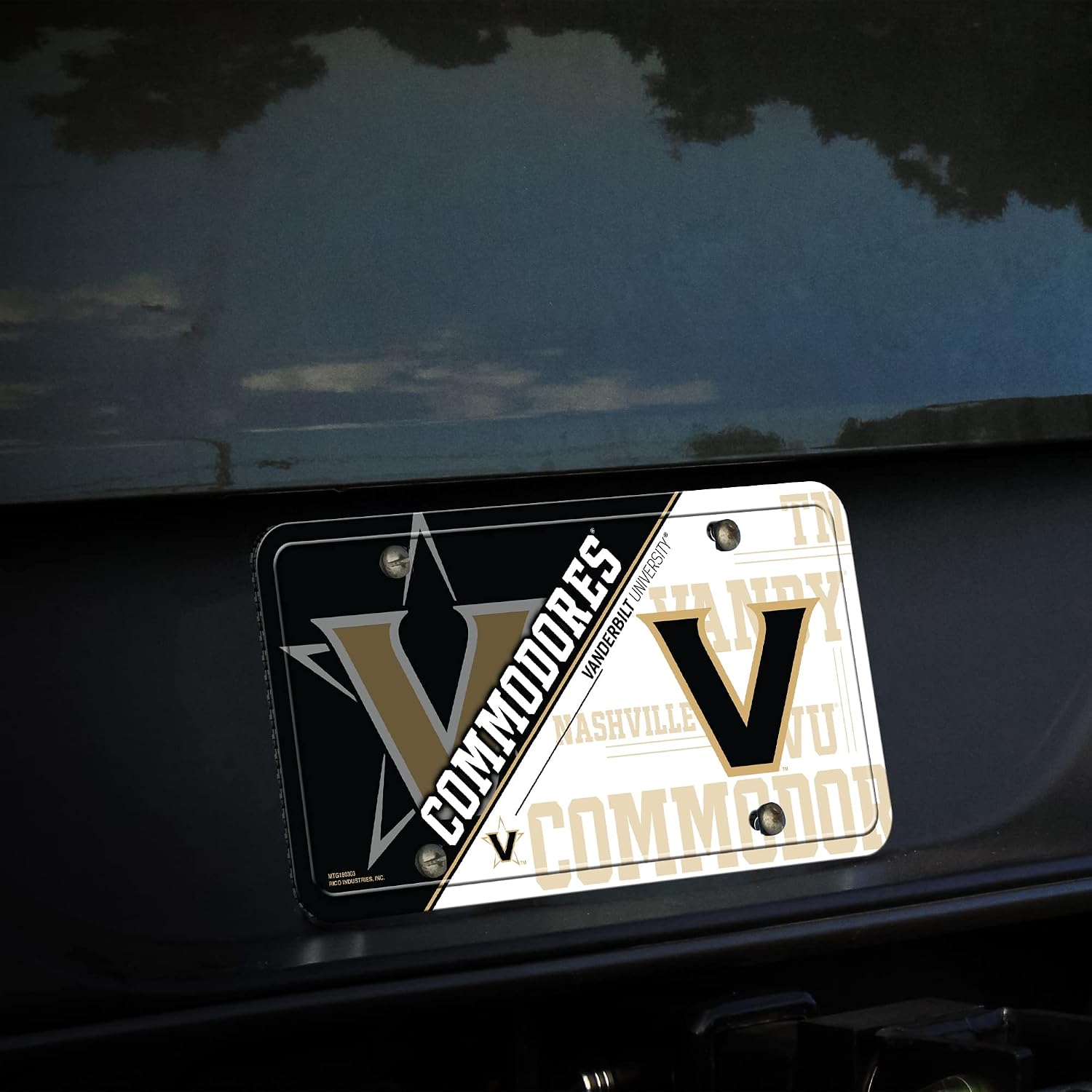 Rico Industries NCAA Vanderbilt Commodores Metal Auto Tag 8.5" x 11" - Great for Truck/Car/SUV
