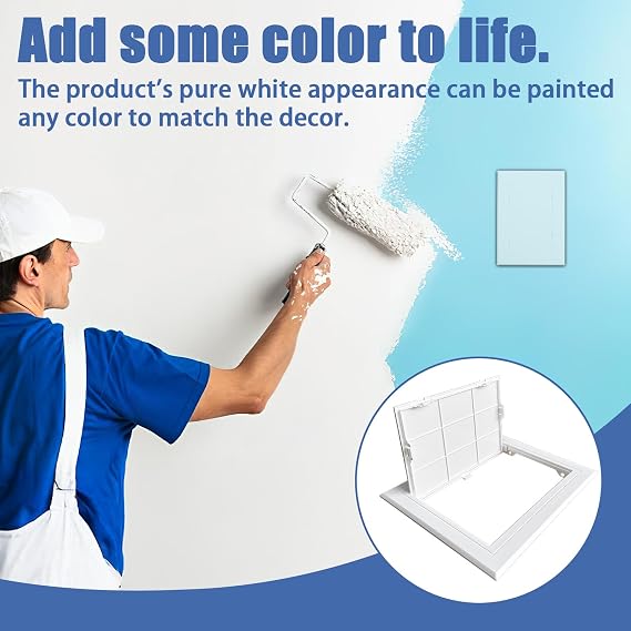 100x150mm Access Panel Inspection Hatch Cover ABS Plastic Paintable Easy