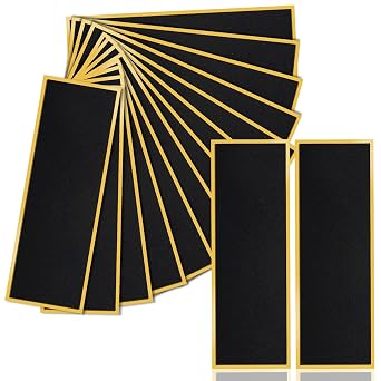 15Pcs Fingerboard Foam Grip Tape, Strong Adhesive Finger Skateboard Grip Tape, 110 x 38 mm Mini Fingerboard Deck Anti Slip Stickers, Black