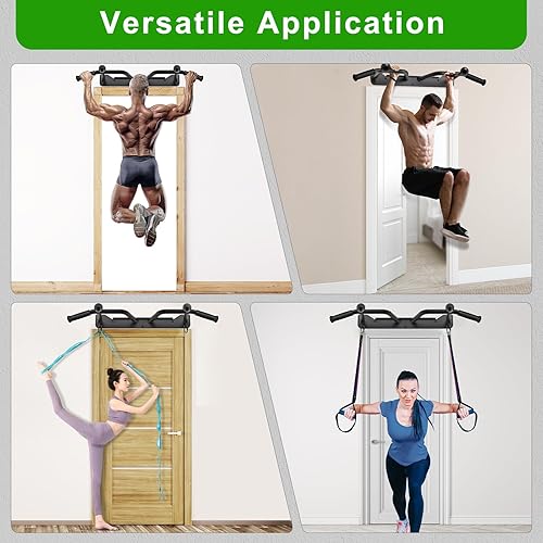 Miniatura 2 de SELEWARE Heavy Duty Welded Pull Up Bar, Versatile Doorway Wall Mount, Joist Mounted, and Ceiling Mounted Chin Up Bars, Thick Metal Sturdy