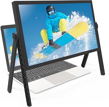21 inch Screen Magnifier for Laptop ,3D HD Screen Expanders for Movies, Videos, and Gaming, Screen Enlarger with Adjustable Angle Design Amplifier Desktop Magnifying for Seniors Reading Black