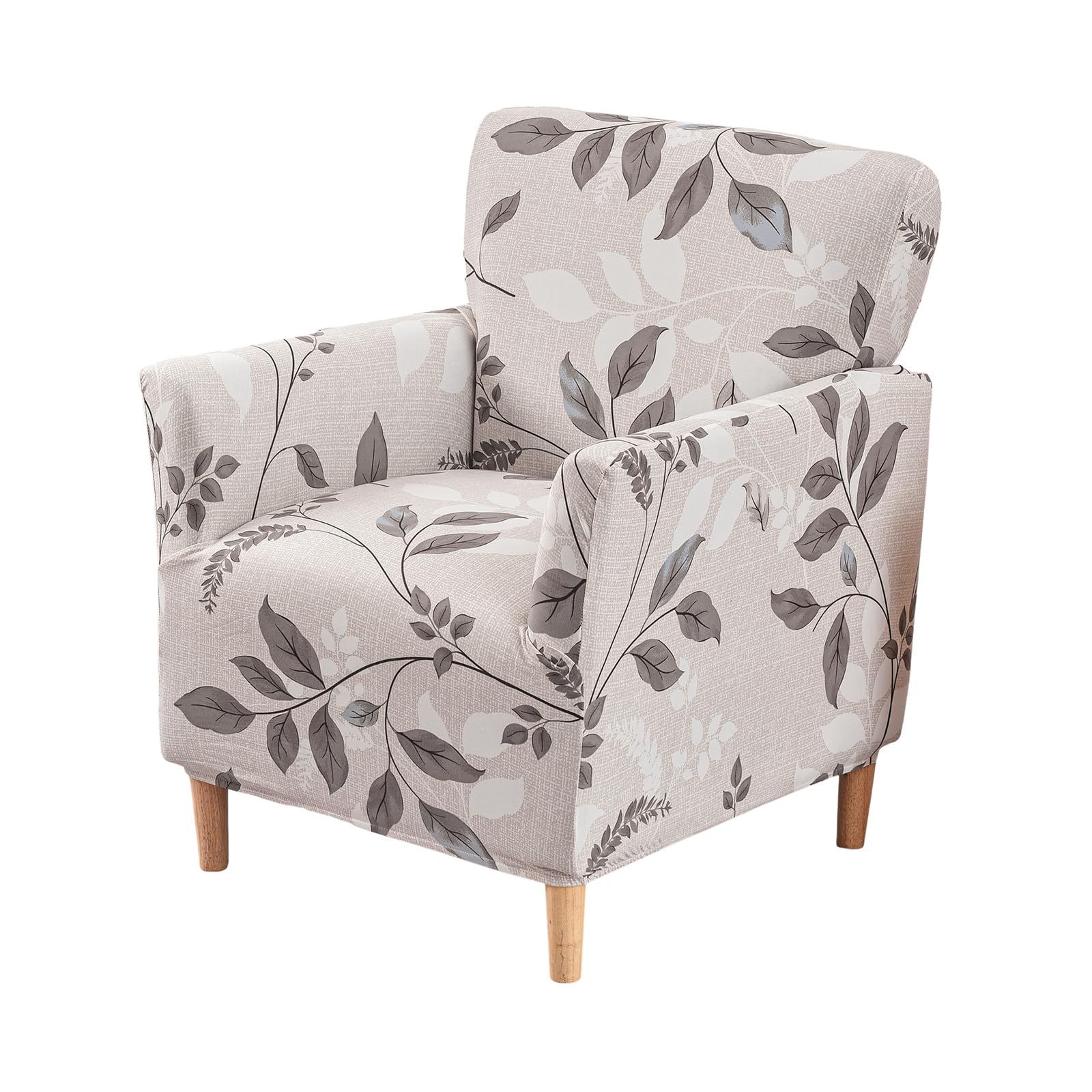 GOSTADY Printed Banquet Armchair Slipcovers Soft Chair Covers Armchair 1-Piece Stretch Chair Covers for Living Room Nonslip Outdoor Armchair CoverPets