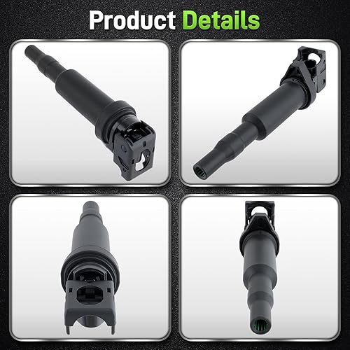 Miniatura 4 de Bobina de encendido UF592 y bujía de platino para BMW 128i 325i 325xi 328i 328xi 330i 330xi 525i 525xi 528i 528xi 530i 530xi X3 Z4 0221504470