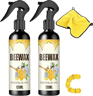 Natural Micro-Molecularized Beeswax Spray, Bees Wax Furniture Polish, Bees Wax Wood Floor Cleaner and Polish, Bees Wax Furniture Polish and Cleaner, Molecularized Beeswax Spray (2 PCS)