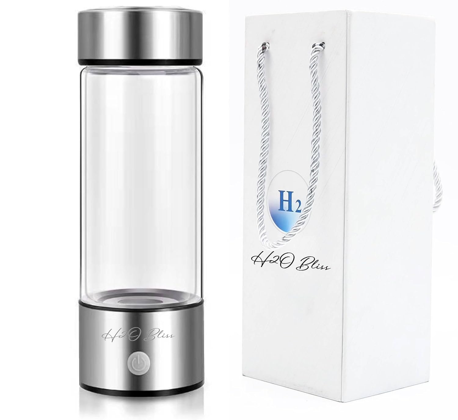 Hydrogen Water Bottle Generator, Ionizer Machine, Advanced SPE PEM Technology, Improves Water Quality in 3 Minutes, Suitable for Office, Travel, Gym
