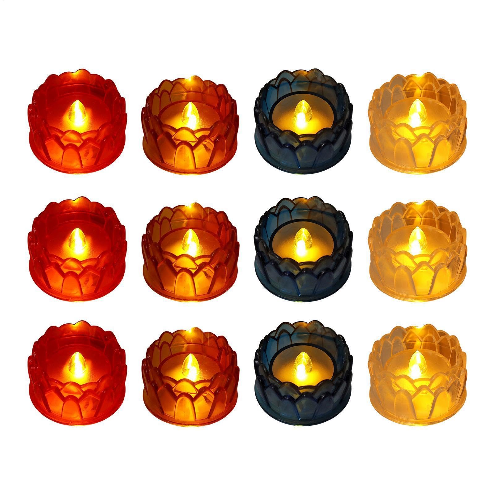 Bougies sans flamme fleur pour securiser l'eclairage du bureau - 8