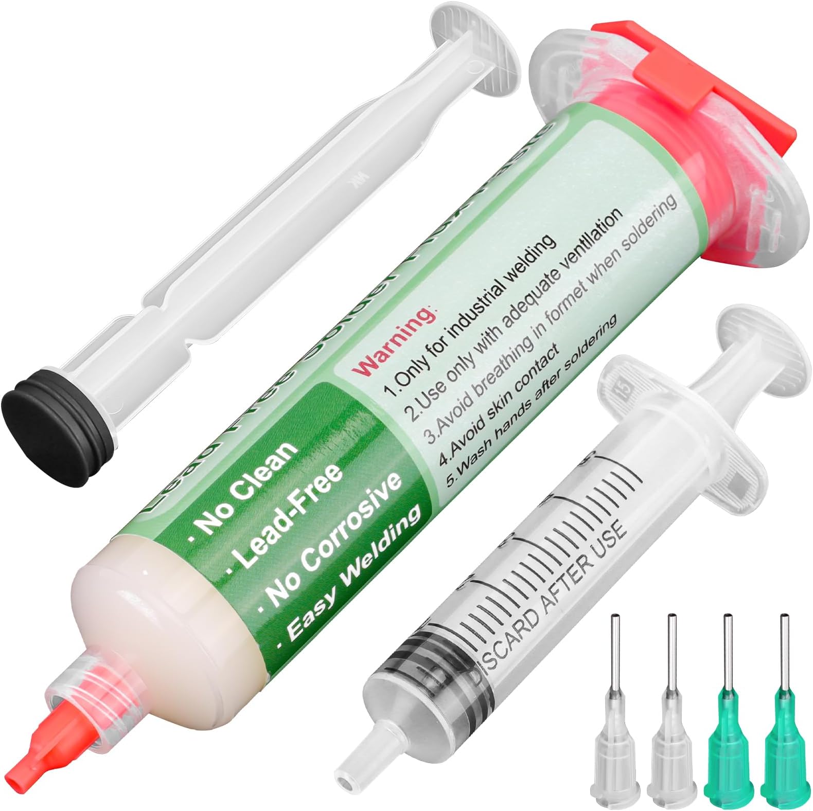 Flux Soldering, 40 ml Lead-Free Solder Flux Paste, No Clean Rosin Soldering Paste Flux for BGA LED PCB SMD Electronics Soldering