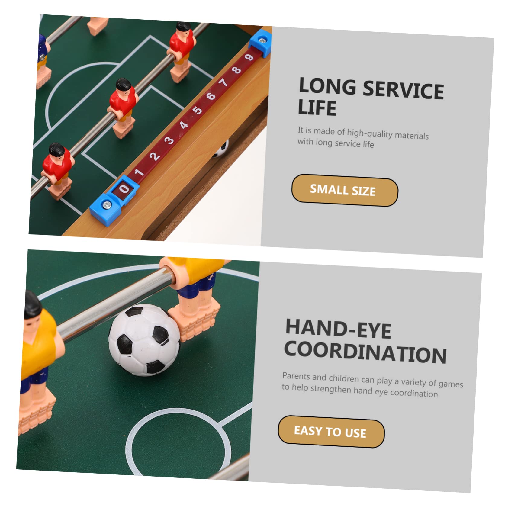 HANABASS Gioco da Tavolo per Ragazza Metallo Inossidabile Miglioramento Coordinazione Mano-occhio, Resistente, in e Metallo Inossidabile, Gioco Interattivo Verde Calcio per Interno