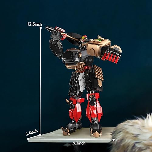 Miniatura 4 de JMBricklayer Mech Sets Robot Bloques de construcción para adultos 70127, Mechs Swordsman Assassin Figuras de acción Kit de modelo para construir,