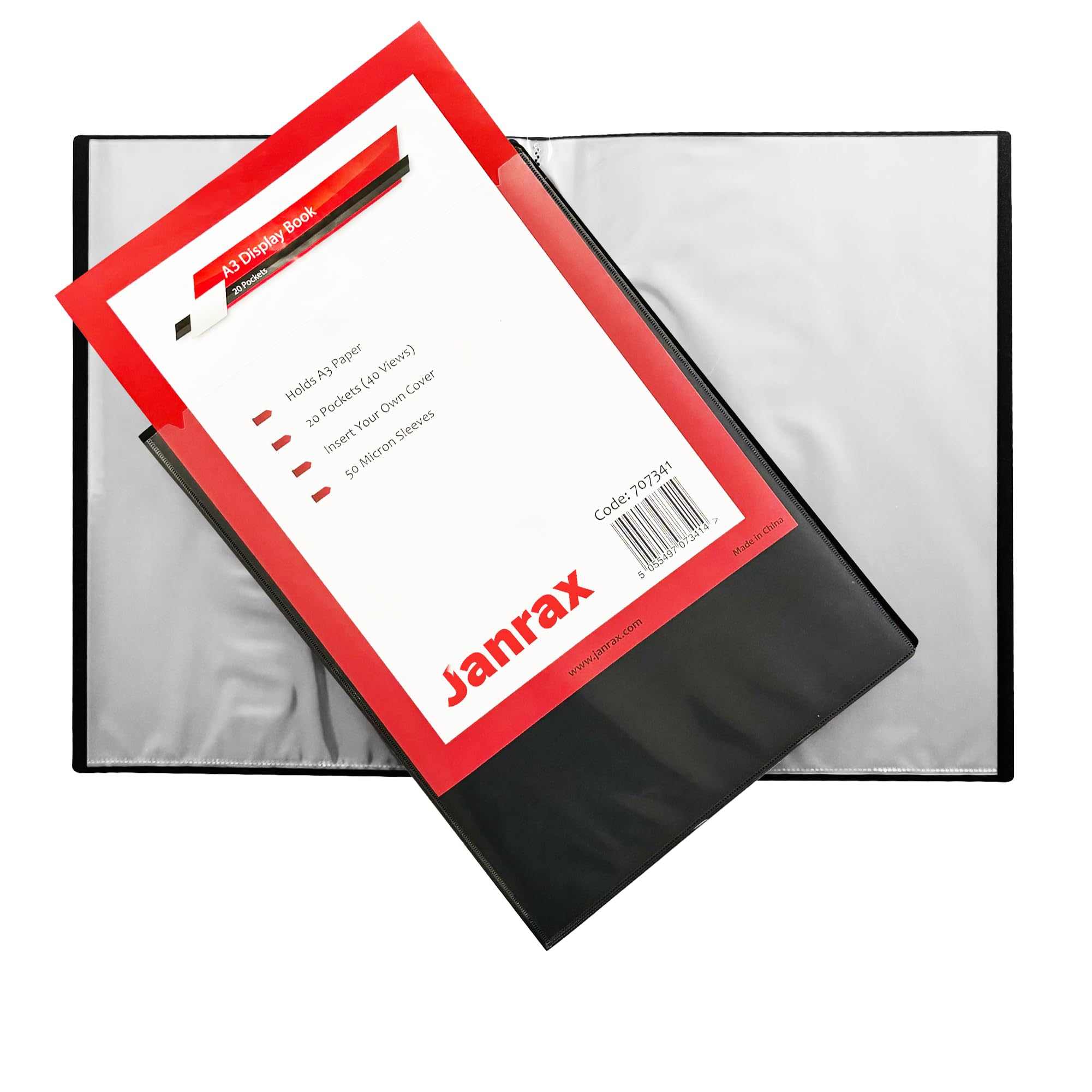 Janrax Presentation Display Book (A3 (20 Pockets))