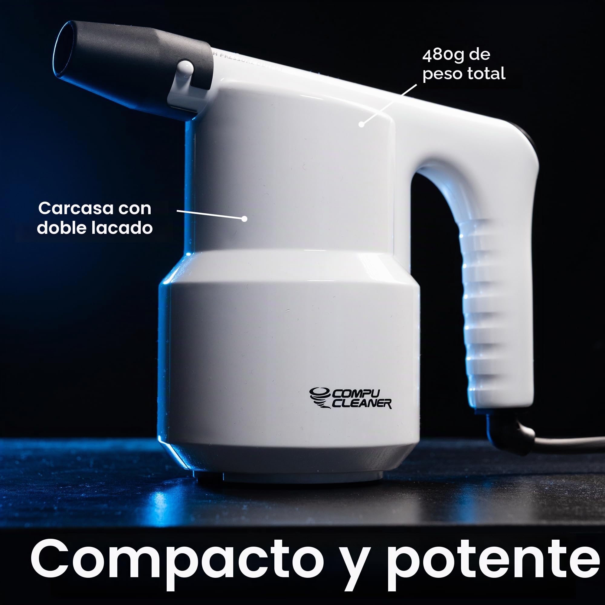 IT Dusters CompuCleaner - Soplador de aire eléctrico original para PC, laptop, consola, electrónica, limpieza del hogar, alternativa ambiental a las aspiradoras de computadora y limpiador de teclado