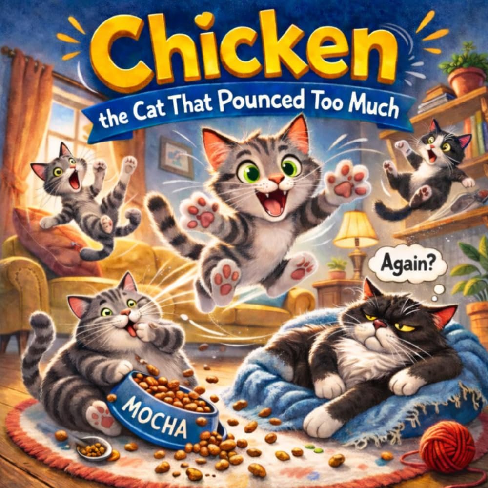 Chicken the Cat That Pounced Too Much: A Sweet Bedtime Story About Kindness and Friendship