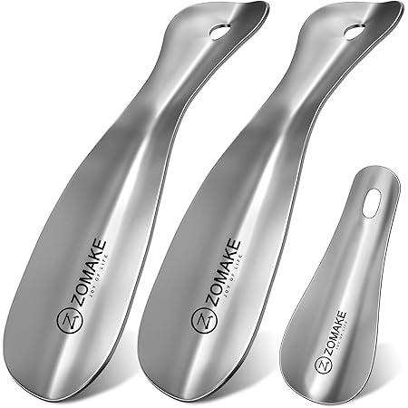 ZOMAKE Calzador De Zapatos 18.5CM - Plastico Calzadores Para Personas Mayores Con Colgante