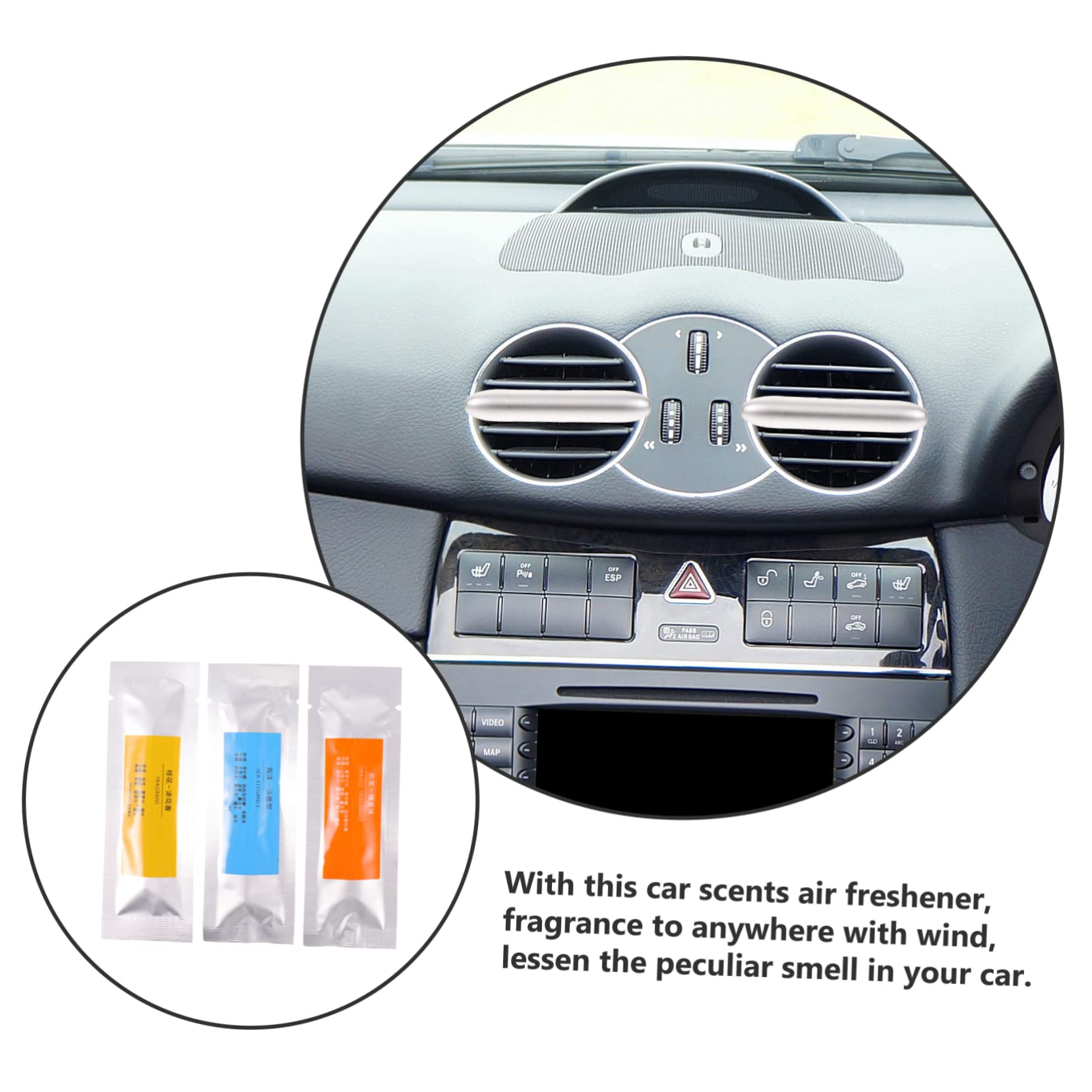 GLEAVI 5pezzi Diffusore Per Auto Clip Per Bocchetta Aria Diffusore Di Oli Essenziali Per Auto Con Design Forma Di Profumo Fresco e Duraturo
