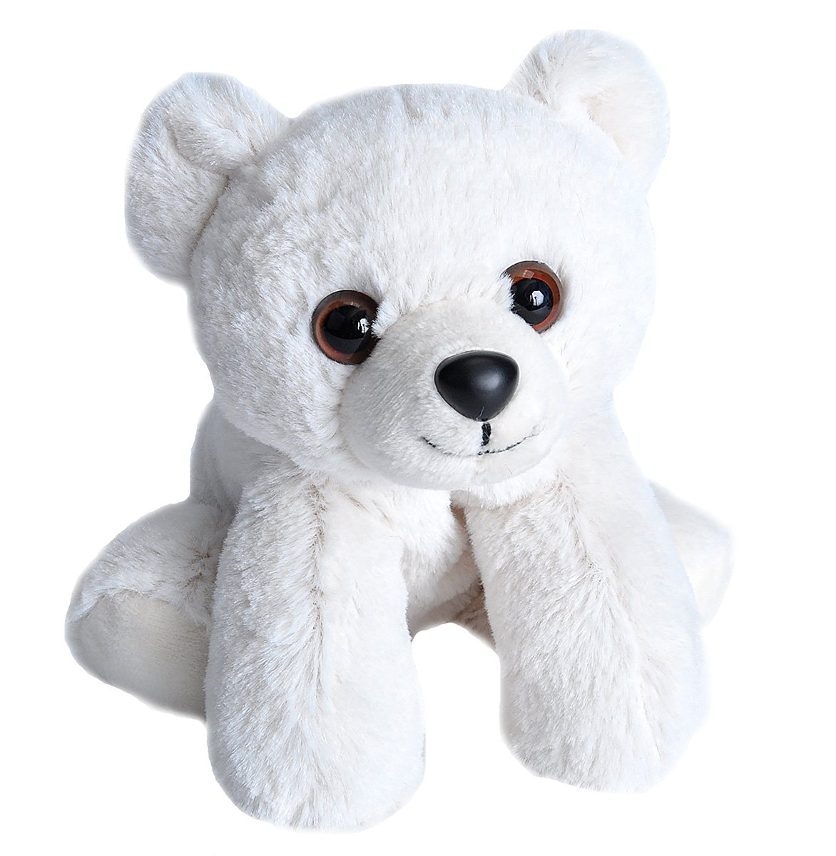 Polar Bear Stuffed Animal, Plush Toy, Gifts for Kids, Hug'Ems 7 Inches