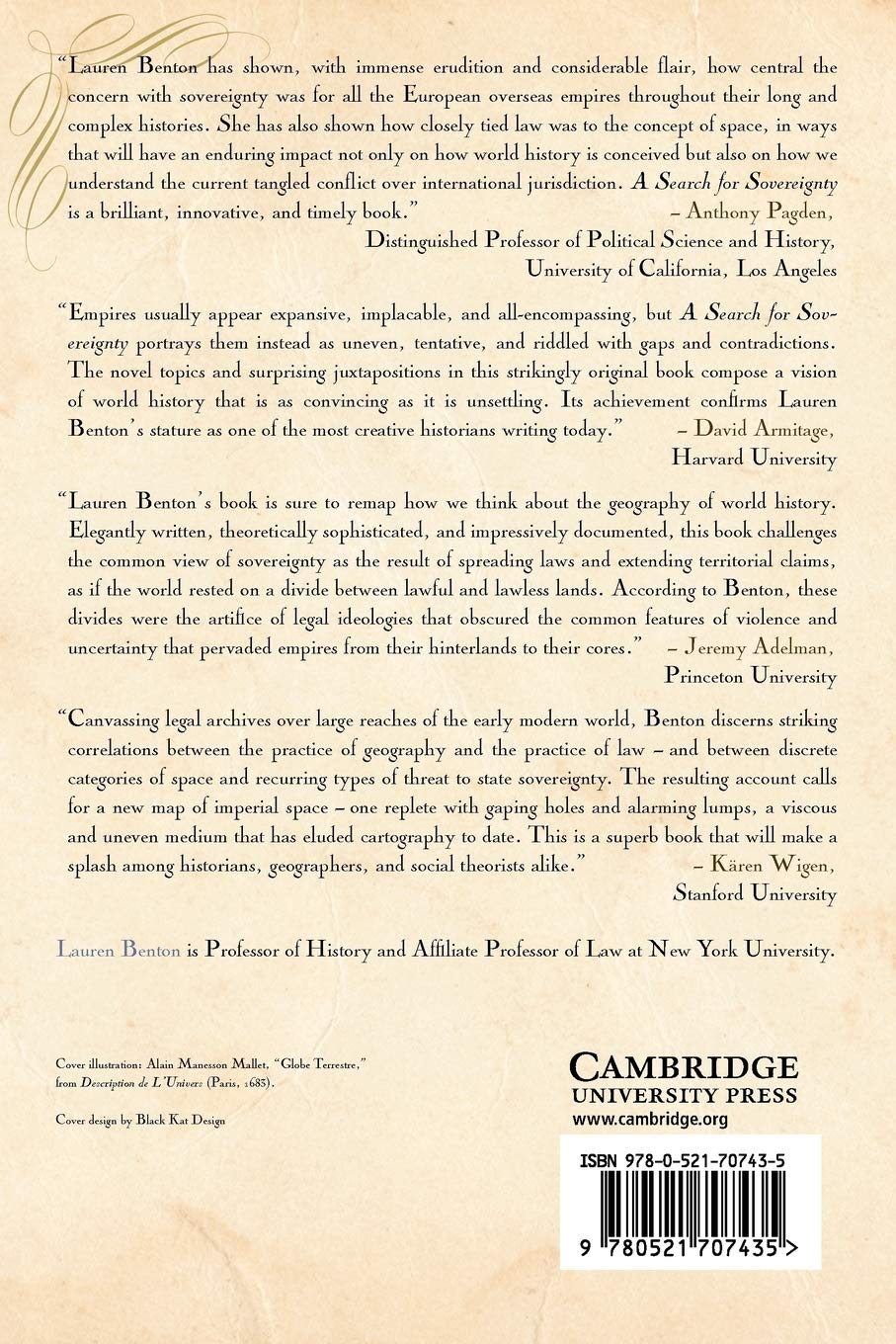 A Search for Sovereignty: Law and Geography in European Empires, 1400-1900