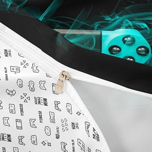 Vista 145 de Feelyou Juego de funda de edredón de vaca lechera, rosa y blanco, con estampado de fresa, vaca, para niños, adultos, kawaii, niñas, funda de edredón