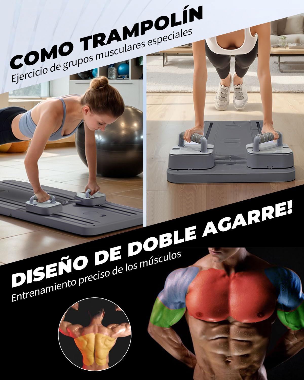 Reformer Pilates Plegable, Mini Reformer de Pilates Multifuncional con Temporizador LED y Rebote Automático, Maquina para Entrenamiento en Casa con Base Antideslizante