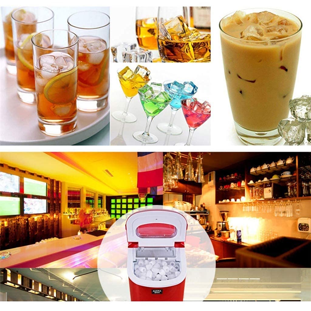 Ice Cube Maker Countertop Ice Maker Machine And Water Dispenser 3 Liter Kitchen Ice Water Machine 2 Types Ice Easy Touch Buttons on Fridge.com - View 6