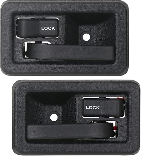 APPERFiT Manija de puerta interior (par) compatible con Jeep Wrangler YJ TJ 1991-2006 reemplaza 55176477AB 55176476AB 79540 79541