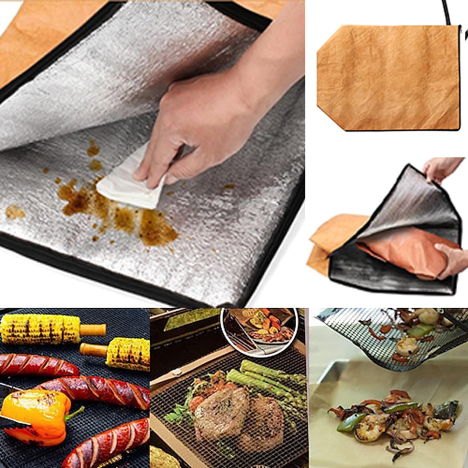 Cosyall Coperta per barbecue per riposare la carne, borsa da barbecue riutilizzabile coperta di riposo, Perfetta per Brisket, spalle di maiale e Tacchino, Regalo Perfetto (21 Pollici