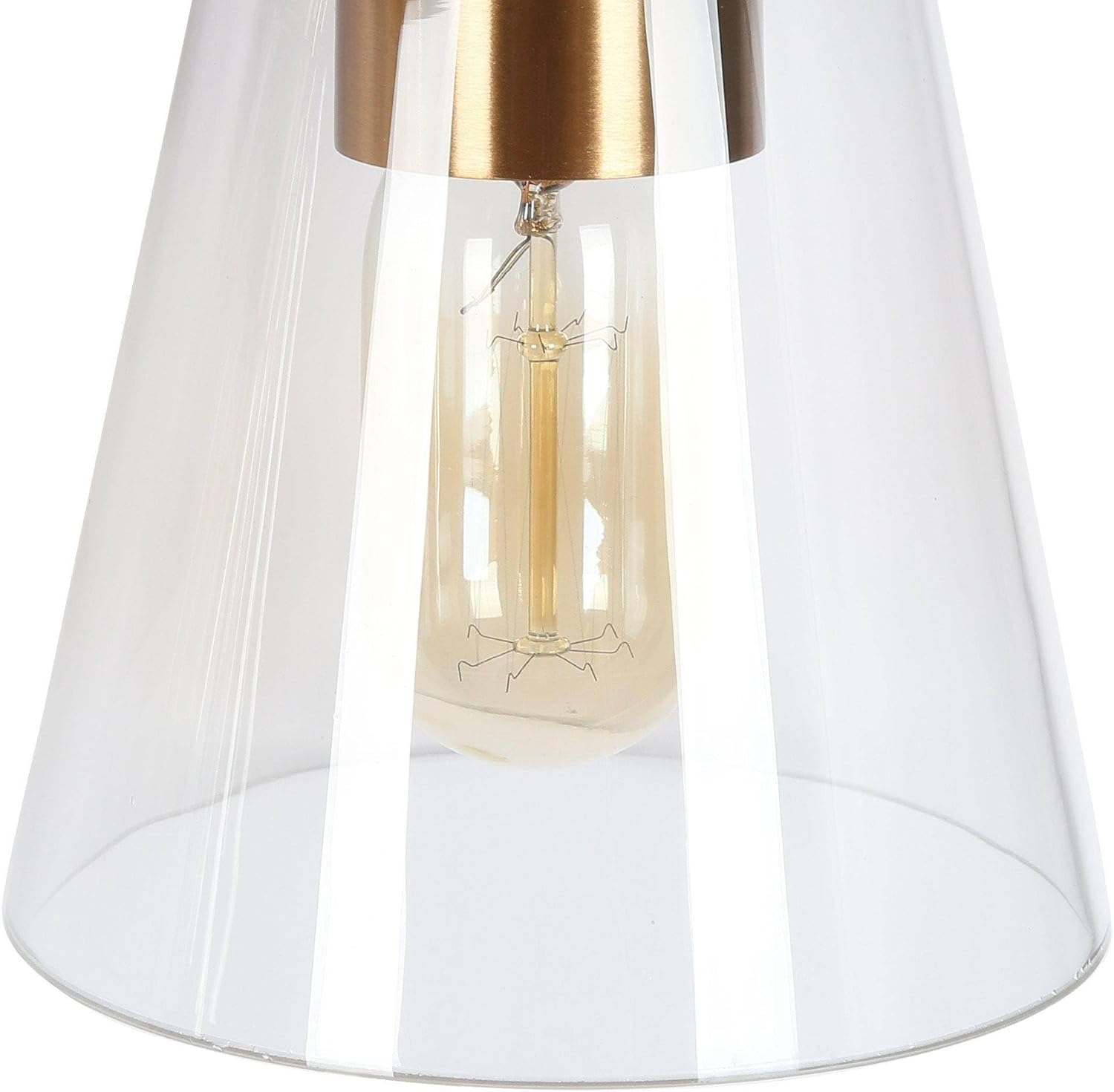30" Large Bathroom Light Fixture, Mid-Century Modern 4 Light Vanity Lights Over Mirror Black Gold Clear Glass Bathroom Vanity Lights for Kitchen, Hallway, Bedroom
