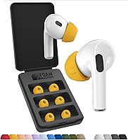 Vista 14 de Foam Masters - Almohadillas de repuesto de espuma viscoelástica para AirPods Pro de 1a y 2a generación, 3 pares, Black Magic versión 6.0, cómodas