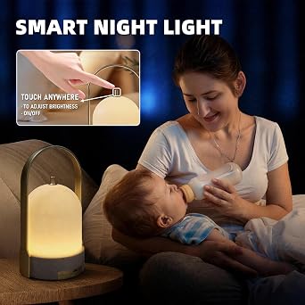 LED Table Lamps Wireless with Bluetooth Speaker, USB-Powered Music Table Lamp with 3 Dimmable Light Modes, Portable Smart Night Lights for Party, Camping Atmosphere, Home, Reading 1 Pack