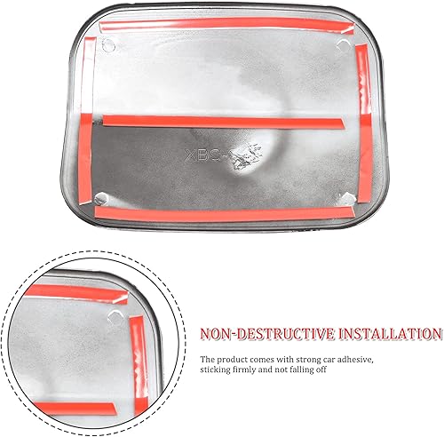 Miniatura 6 de Hoolcar Tapa de gasolina para puerta de llenado de gasolina para Dodge Charger 2011-2021, color negro